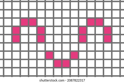 Background in a cage with emoji smile. vector illustration