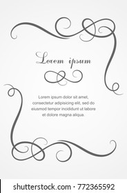 Background with calligraphic decorative elements.