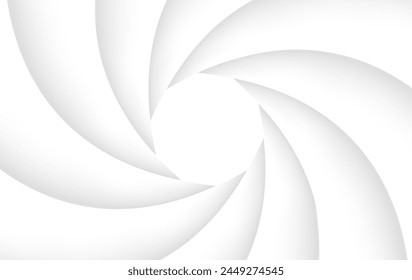 Background with camera lens shutter,  white gray abstract technology design, vector illustration.