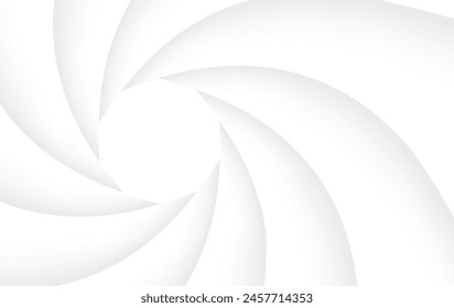 Background with camera lens shutter,  white gray abstract technology design, vector illustration.