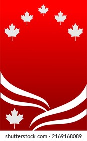 background
 canada day red color and available writing space