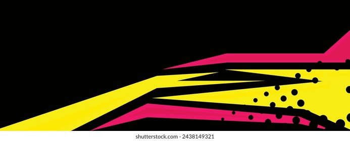 Background car decal warp design vector