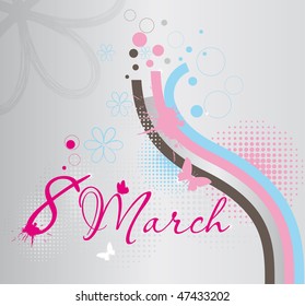 background card for 8 march