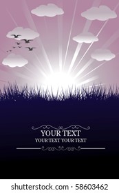 background card with room for your text
