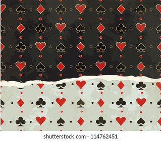 Background with card suits