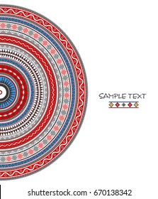 Background card with traditional Romanian ornament and place for text. 