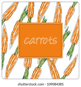 Background with a carrot
