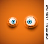 Background with cartoon eyes. Eps 10