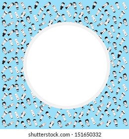 Background cartoon paint by illustrator
