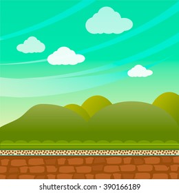 Background in cartoon style
Illustration: Cartoon Style. Nature Topic. Scene / Wallpaper / Background Design