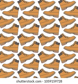 Background with casual boots