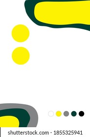Background for the catalog. Spots of paint, circles, ovals, geometric shapes of different colors. Background for web. Background for brochures, banners, promotional materials