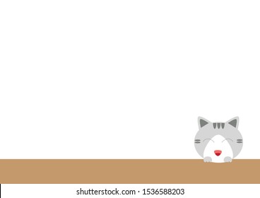 Background with cats, bottom left corner,Postcards, Business cards