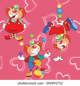 A background with cats. Vector seamless pattern
,