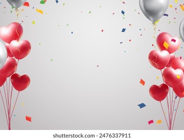 background to celebrate your birthday is decorated with colorful balloons. vector illustration