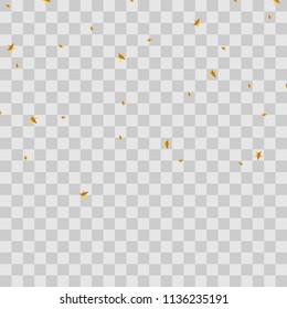 Background celebrated with a gold star isolated from a transparent background.