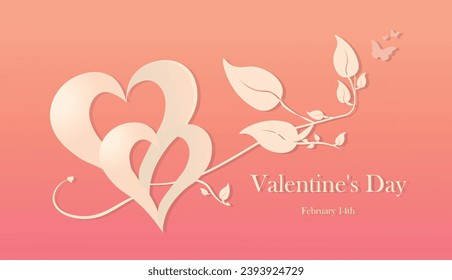 Background for the celebration of Valentine's Day, or St. Valentine's Day.
February 14th