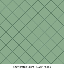 Background with cells Seamless pattern. Design for printing on fabric, paper, scrapbooking, patchwork. The most popular decor. Shades of green. Scalable vector graphics