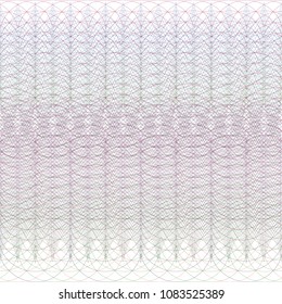 Background for certificate, voucher or note with guilloche pattern