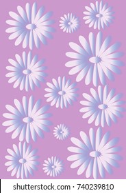 background chamomile pattern