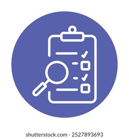 Icono de línea negra de comprobación de fondo. Elemento aislado de Vector. 