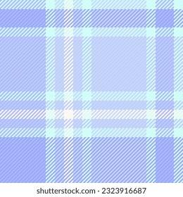 Background check fabric of texture seamless textile with a pattern plaid tartan vector in light and blue colors.