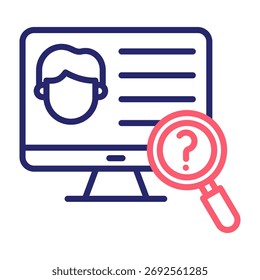 Icono de comprobación de fondo Línea Color Estilo Ilustración vectorial
