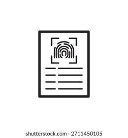 Ícone de verificação de histórico simbolizando investigação formal, verificação de identidade e revisão de registro histórico, representando a devida diligência de RH, triagem de candidatos, gerenciamento de riscos e aquisição de talentos