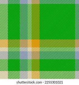 Background check tartan. Pattern fabric plaid. Texture seamless vector textile in yellow and light colors.