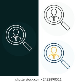 Background Check Vector Illustration Icon Design