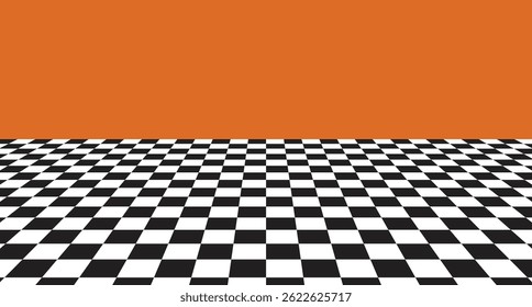 Background checker board space unique design