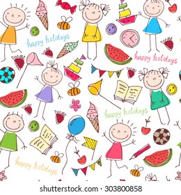 background cheerful children