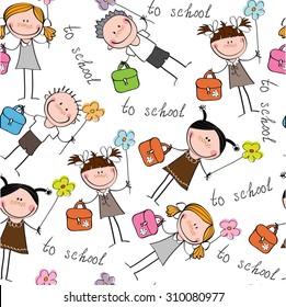 background cheerful children