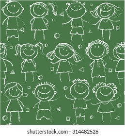 background cheerful children
