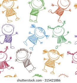 background cheerful children