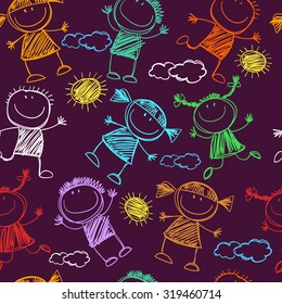 background cheerful children