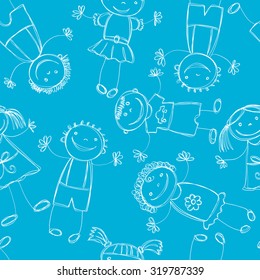 background cheerful children