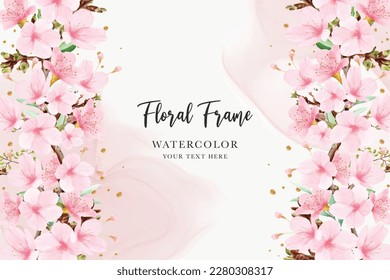 background cherry blossom ornament illustration