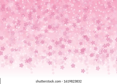 Background Cherry Blossom Petals Falling Stock Vector (Royalty Free ...