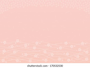 Background of cherry blossom and river.