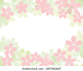 fondo de la silueta de flor de cerezo