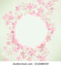 fondo de la silueta de flor de cerezo
