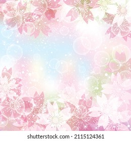 background of cherry blossom silhouette