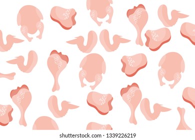 Background chicken meat