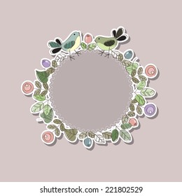 Background children with birds