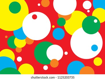 Background for children. Bright circle.