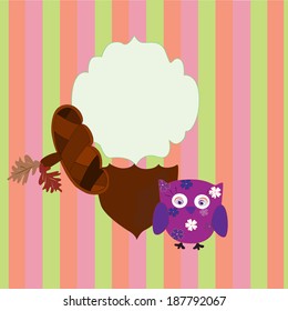 background children owl and acorn