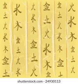 Background with the Chinese hieroglyphs