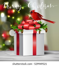 Background with Christmas ball