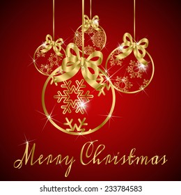 background christmas ball gold.vector